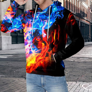 Sweat à capuche imprimé haute élasticité, design personnalisé, en molleton, pour entraînement sportif professionnel en salle de sport, collection 2026 - Product Image 4