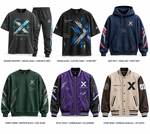 Vêtements de sport et d'équipe pour hommes, vêtements d'e-sport |   Noir, gris et six variations de couleurs |   Fabricant OEM ODM |   X Sports City | - Product Image 5