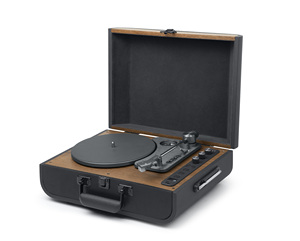 Tocadiscos de Vinilo Portátil ODM con Radio FM, Bluetooth, Codificación USB, Altavoz Integrado, Diseño de Maleta Vintage - Product Image 2