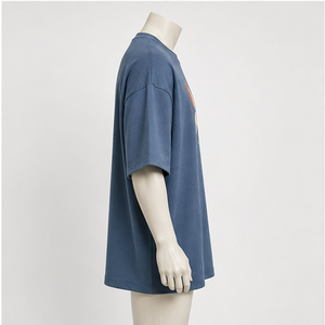 Camiseta Oversize de Algodón 100% con Hombros Caídos y Gráfico de Pétalos, de Secado Rápido y Manga Corta para Hombre, Estilo Casual Contemporáneo - Product Image 2