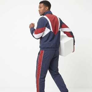 Factory Custom <b>Lightweight</b> Winter Jogger Track Set 3M Reflective Zip-up <b>Hoodie</b> and Cotton Windbreaker Tracksuit - Product Image 5
