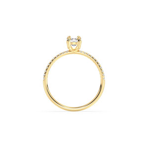 Bijoux fins pour femmes REYES, best-seller, design classique, or massif 14 carats, diamants de laboratoire HPHT CVD, bagues de fiançailles pour femmes - Product Image 5