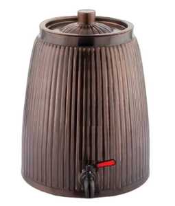 Pure Copper Water Dispenser Tank Fluted Vertical Striped Pattern Storage Pot Matka <b>Jar</b> Container Spigot <b>Tap</b> - Product Image 1
