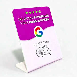 Expositor de Reseñas NFC de PVC para Negocios, Pantalla de Calificaciones de Google, Tarjeta de Retroalimentación de Clientes sin Contacto para Tiendas, Restaurantes y Hoteles - Product Image 3