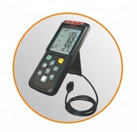 Thermomètre sans fil CENTER IP40 à thermocouple avec alarme, 4 canaux, en plastique OEM, pour enregistreur de données via application, écran LCD, résolution 0,1°C