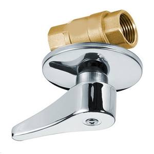 Robinet à bille dissimulé de 1/2 pouce de qualité supérieure, nickelé, avec extrémités BSP femelles pour le traitement de l'eau - Product Image 3