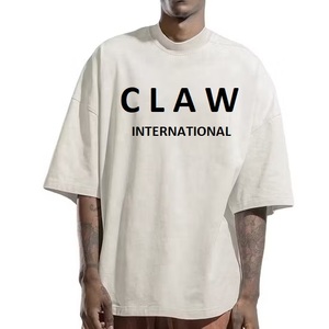High Street Vintage Solid Oversized T Shirt High Quality Acid Wash Rhinestone Men's 100% Cotton Eco-friendly <b>Hip</b> Hop T-Shirts - Product Image 3