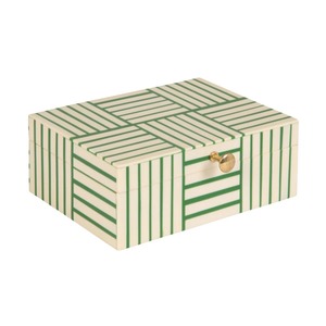 Green Line Design Wooden Storage <b>Box</b> Perfect For Display <b>Keepsakes</b> Accessories Home Decor And Organization From India - Product Image 2