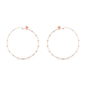 Pendientes de Aro de Moissanita con Certificación GRA de Oro de 14K, Precio de Fábrica REYES, Personalización OEM ODM, Joyería Fina para Mujer - Product Image 1