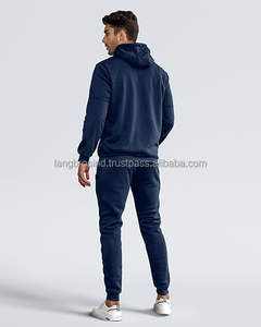 Ensemble pantalon de jogging à capuche polaire d'hiver avec logo personnalisé pour hommes 100% Survêtements en coton respirant Survêtements cargo de grande taille pour adultes - Product Image 3