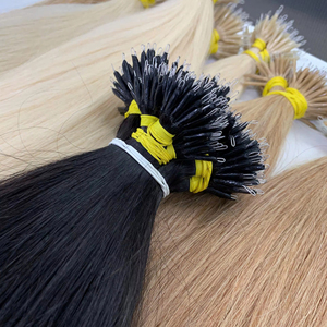High Quality Nanoring Hair Extensions Raw Vietnamese Human Hair 50cm to 70cm Color #1 #<b>PLA</b> Wholesale Price - Product Image 1