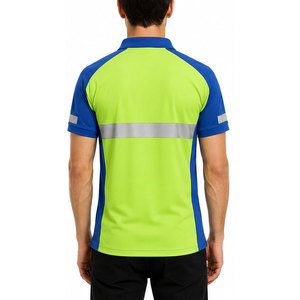 Chemises polo classiques pour hommes, tissu en mélange de coton doux, manches courtes, col classique, vêtements décontractés pour le travail - Product Image 4