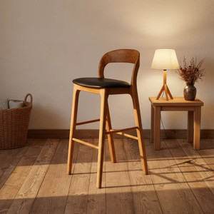 เก้าอี้บาร์ไม้สักคุณภาพพรีเมียม งานแฮนด์เมด ทนทาน เป็นมิตรกับสิ่งแวดล้อม รุ่น Xillo  ตกแต่งแบบธรรมชาติ สไตล์โมเดิร์น เหมาะสำหรับโรงแรม คาเฟ่ รีสอร์ท และโครงการต่างๆ - Product Image 4