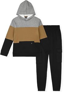Ensemble de survêtement décontracté pour enfants en deux pièces, style streetwear tendance, tissu respirant et doux, couleurs personnalisées, court - Product Image 2