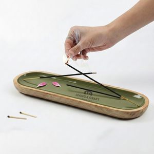 Porta Incienso de Diseño con Recolector de Ceniza |   Quemador de madera hecho a mano para interiores árabes y modernos - Product Image 2