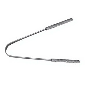 Raspador de Lengua de 5 Pulgadas, Acero Inoxidable y Titanio, Instrumento Quirúrgico Manual, Elimina el Mal Aliento, Higiene Bucal, Certificado CE - Product Image 6