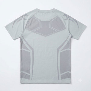 เสื้อยืดออกกำลังกายผู้ชายแบบไร้ตะเข็บ แห้งเร็ว ระบายเหงื่อ สำหรับฟิตเนส กีฬา วิ่ง แขนสั้น - Product Image 2
