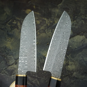 High Quality Damascus Steel Chef Knife Ergonomic Wooden Handle Kitchen Utility Knife Wholesale Manufacturer - Product Image 2