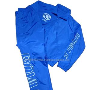 Vêtements de sport en nylon personnalisés pour hommes, survêtements, veste zippée, ensemble de jogging, survêtement brodé en blocs de couleurs, coupe-vent, sueur - Product Image 1