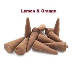 Cônes naturels de citron et d'orange Fourniture en gros de cônes d'encens de meilleure marque (Marron) - Product Image 1