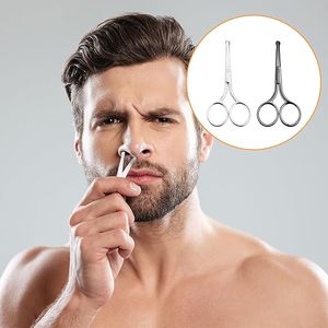 กรรไกรตัดขนจมูกและขนหูคุณภาพพรีเมียม ปลายปลอดภัยทำจากสแตนเลส เหมาะสำหรับผู้ชาย ผู้หญิง และใช้ในร้านเสริมสวย - Product Image 4