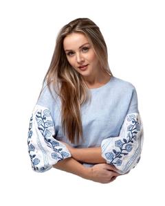 <b>Top</b> Trending <b>White</b> Women's Floral Embroidered Cotton Blouse Bright Ukrainian Fashion Tassels Woven Digital Printing Natural - Product Image 1
