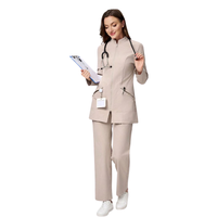 PRIX D'USINE chemisier médical gradient dentaire gommage costume pour médecins et infirmières uniformes rayonne polyester spandex vêtements d'hôpital