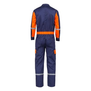 OEM Custom Reflective Fire Protection Mechanic <b>Overalls</b> High Visibility Polyester Work Uniform Sets Durable Safety Workwear - Product Image 4