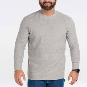 Low Price Men <b>Waffle</b> Knit Top Classic Long Sleeve Casual <b>Shirt</b> Soft Feel Textured Fabric Relaxed Fit for Daily Comfort - Product Image 2