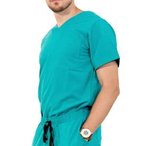 Uniforme Médico Personalizado de Bajo MOQ con Diseño de Color a Elección para Hombre, Nuevo Modelo Superventas en Color Sólido - Product Image 4