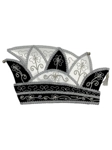 Sombrero de Carnaval Plateado Bordado al por Mayor, Sombrero de Príncipe Tradicional para Carnaval - Product Image 5