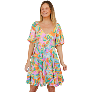 Mini Vestido Estampado Floral para Mujer, Ligero, Ropa de Verano - Product Image 2