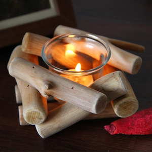 Retro European Style Wooden Driftwood <b>Candle</b> Holder Simple Home Decoration Romantic Ornaments Pastoral Home Use - Product Image 4