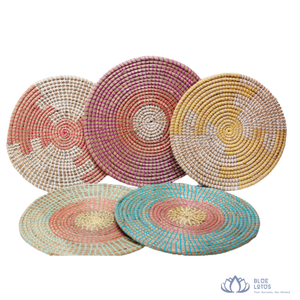[TOP RATED] | Seagrass Plates Handmade Woven <b>Wall</b> Hanging Platter For Hotel Airbnb Home Interior Decor from Vietnam - Product Image 1