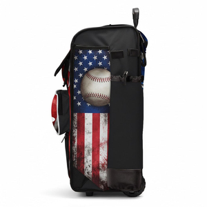 Custom Made Sportswear <b>Rolling</b> Baseball Bags Wheeled Handle Baseball Softball Bags <b>Rolling</b> Bat Bag Wheeled <b>Backpack</b> Bats Bags - Product Image 4