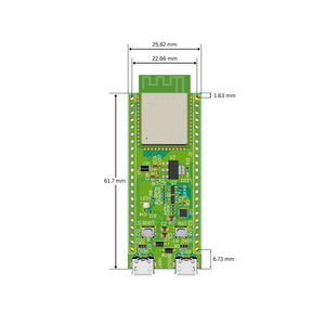 ESP32 S3 Mod 8Mb Flash ban phát triển cho truyền thông không dây ai học máy iot tự động tạo mẫu - Product Image 1