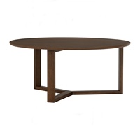 Table basse en bois moderne minimaliste rotative et durable pour salon et bureau