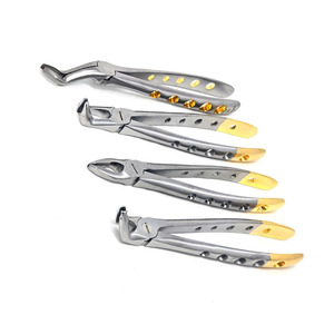Lot de 4 forceps d'extraction dentaire à préhension profonde, anti-traumatiques, à pointe diamantée, à prix réduit, très demandés - Product Image 3