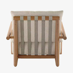 Outdoor Furniture Outdoor <b>Sofas</b> Patio Garden <b>Sofa</b> Chairs Furniture Living Room Teak Wood with Cushions - Matira - Product Image 3