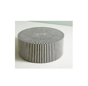 Mesa de Centro Artesanal con Incrustaciones de Hueso, Mueble de Mosaico Intrincado Hecho a Mano, Decoración Premium para Sala de Estar - Product Image 5