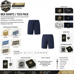 Pantalones Cortos Deportivos para Hombre de Secado Rápido, Diseño Moderno y Personalizado - Product Image 4