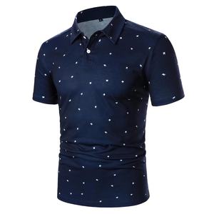 Camiseta informal de algodón para hombre, Camiseta estampada de manga corta de golf, Piqué, ajuste regular, antiarrugas, logotipo personalizado, de talla grande, para negocios - Product Image 2