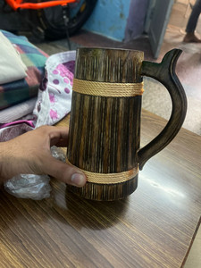 Tasses en bois polies de qualité supérieure, écologiques, Inde, Viking, gravure personnalisée, logo, forme, design de luxe, 300 mm de diamètre, tapis et sous-verres - Product Image 6