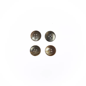 Botones de cuerno de búfalo marrón natural de 10mm-28mm, duraderos, redondos, hechos a mano, genuinos, para trajes, camisas y abrigos. - Product Image 3