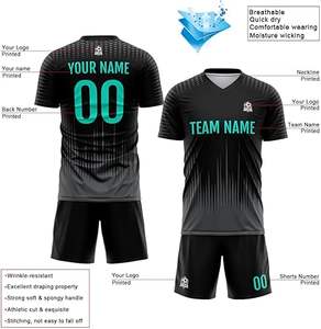 Uniforme de Fútbol de Último Diseño 100% Poliéster, Nuevo Estilo, Uniforme Profesional para Adultos, Calidad Premium, Color Personalizado, Secado Rápido - Product Image 3