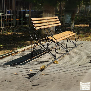 Banco de Comedor para Exteriores de Madera Maciza Resistente a la Intemperie, Ecológico, para 4 Personas, para Jardín, Parque y Patio - Product Image 5