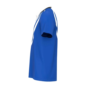 เสื้อโปโลแขนสั้นผู้ชาย สีน้ำเงิน ผ้าถัก สีพื้น สไตล์ลำลอง ทรงปกติ - Product Image 1