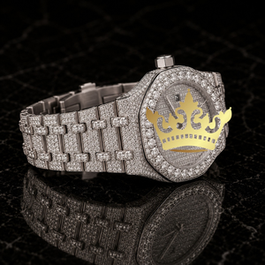 Reloj de Lujo para Hombre con Diamantes Moissanite, Completamente Adornado con Piedras VVS, Reloj de Pulsera - Product Image 2