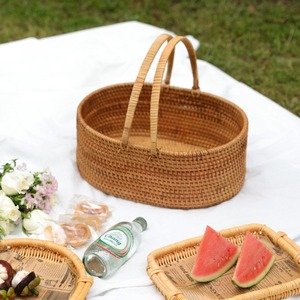 ตะกร้าปิกนิกหวายสานแฮมเปอร์สำหรับตั้งแคมป์ - Product Image 4