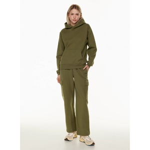 Customized Women Fleece Cargo Pants Streetwear Eco-Friendly Anti-Wrinkle Side Pockets Breathable Quick Dry Drawstring Cargo Pant - Product Image 1